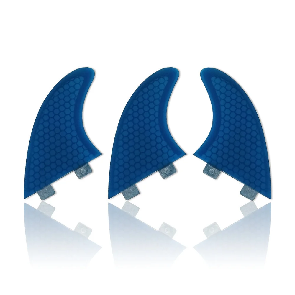 UPSURF FCS Fins Thruster G7 Blue Color Surfboard Fin 3pcs per set Honeycomb Fiberglass Surf Fin Quilhas Sup Board Fin 3pcs vu meter replaces ta7318p driver board for p 97 p 134 lake blue tn 90 t 90pre stage tube amplifier db level meter driver