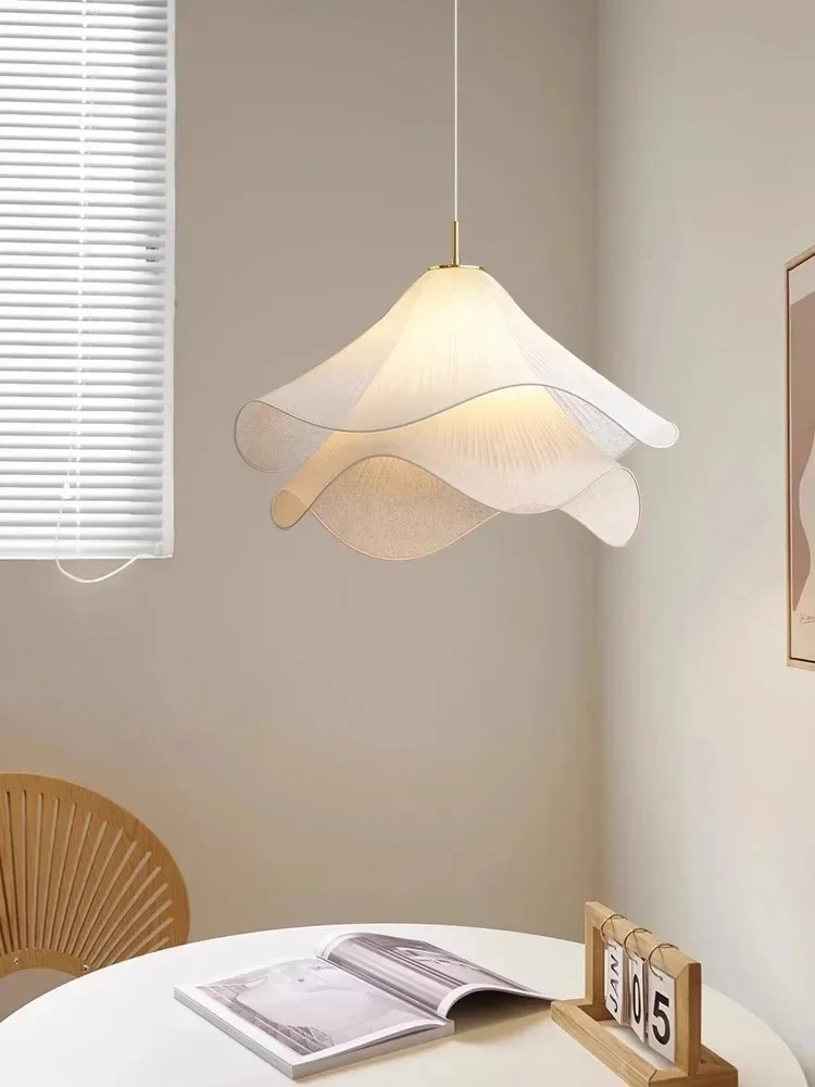 Pendant Lights Nordic Flowers Cloth For Dining Room Kitchen Chandelier Indoor Lighting Bedroom