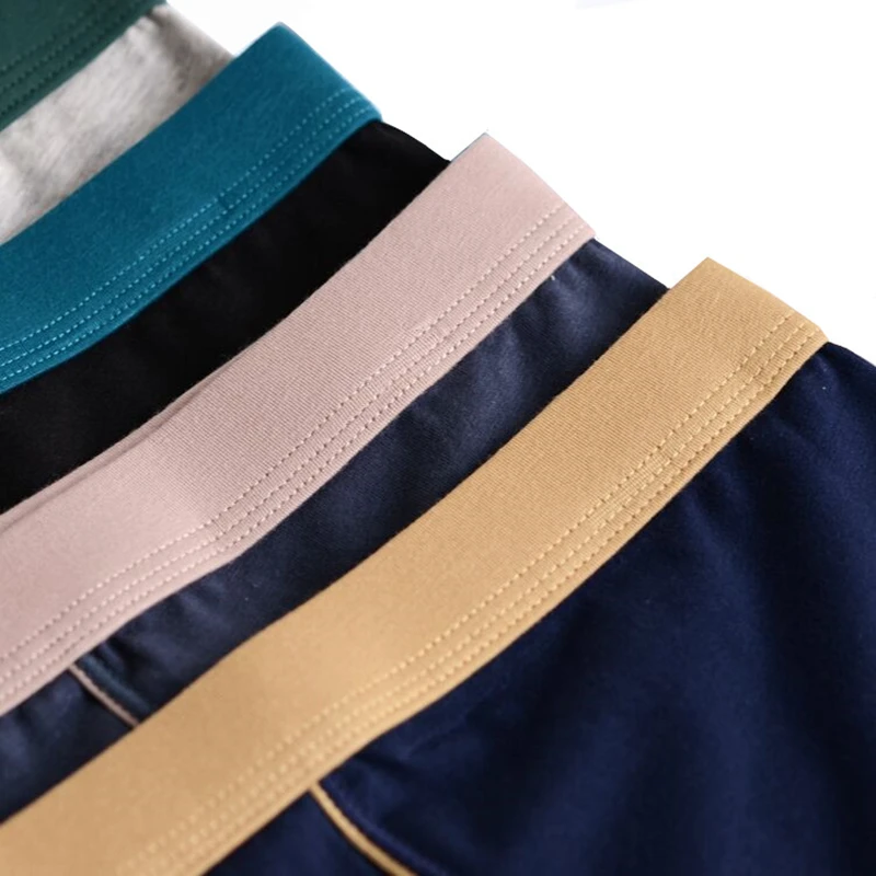 4pcs/lot 8xl 9xl  Big Size Boxer Men Underpants Cotton Seamless Men's Panties Solid Shorts Mens Sale Boxers Underwear For Man
