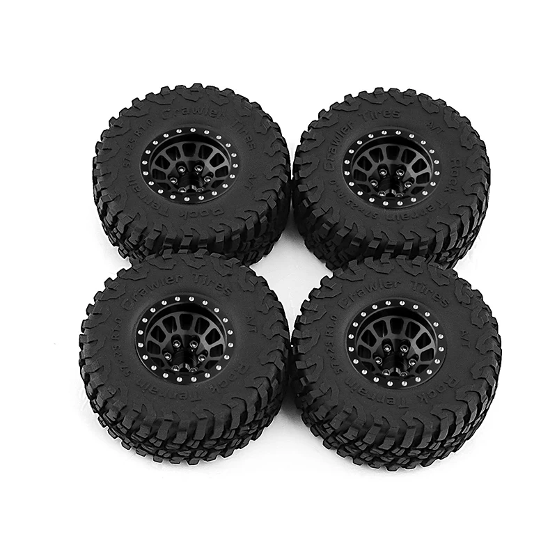 1.0 Wheels 4PCS 1.0 Inch Beadlock Wheels For SCX24 TRX4M RC Crawlers ...