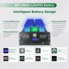 LiFePO4 Battery 48V 200Ah 10Kwh 16S BMS 51.2V 100Ah 120Ah 300Ah Lithium Battery Pack 6000+ Cycles CAN RS485 For Solar EU STOCK 3