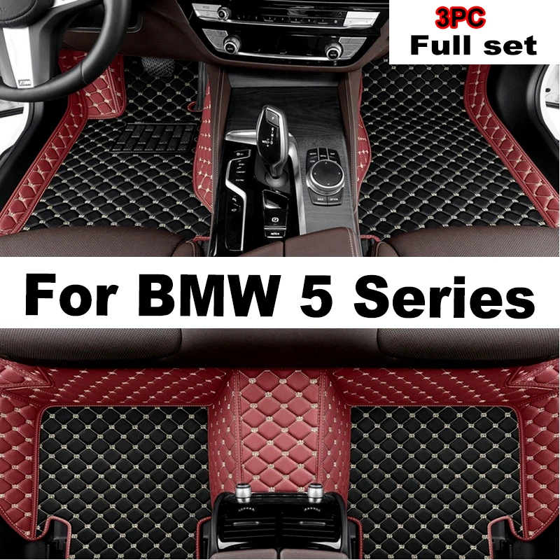 

Car Floor Mats For BMW 5 Series G30 2017~2022 Carpets Luxury Leather Mat Rugs Anti Dirty Pad Car Accessories 520i 525i 530i 540i