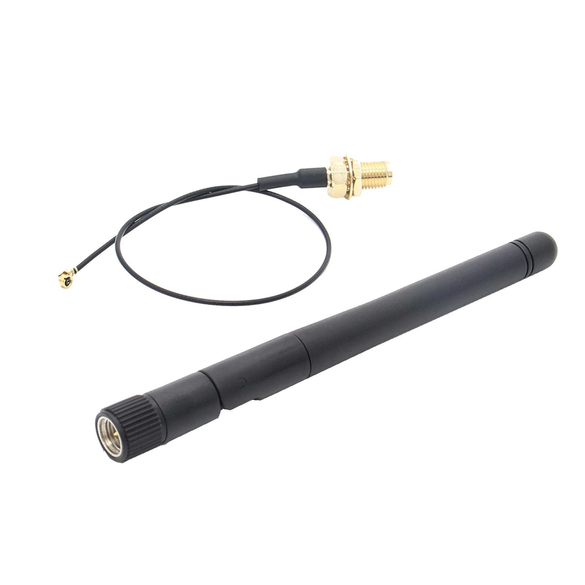 2.4GHz / 5GHz 듀얼 밴드 3dBi 글루 스틱 안테나 SMA - IPEX4 (오렌지 파이 5B용, 오렌지 파이 제로 2 / 라즈베리 파이 CM5는 지원하지 않음)