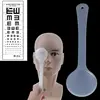 1PCS Eye Occluder Professional transparent/black Handheld Optometry Tool Eye Occluder Block Plate For Vision Test Eyesight Exam 2