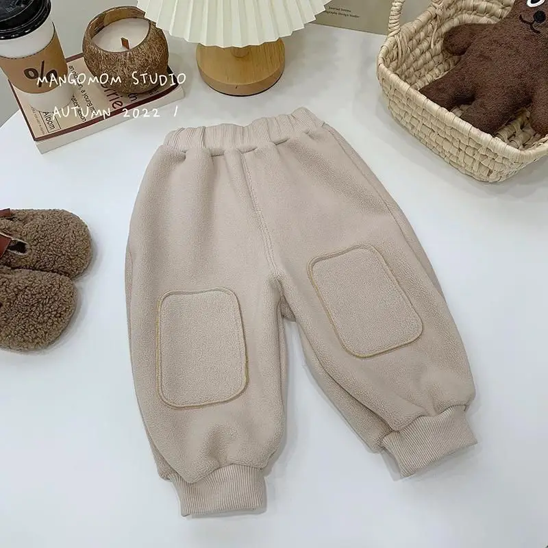 Baby Clothes Velvet Long Trousers Thickened Autumn Winter Children Boys Girls Warm Casual Trousers girls pants boys pants kids pants girls trousers