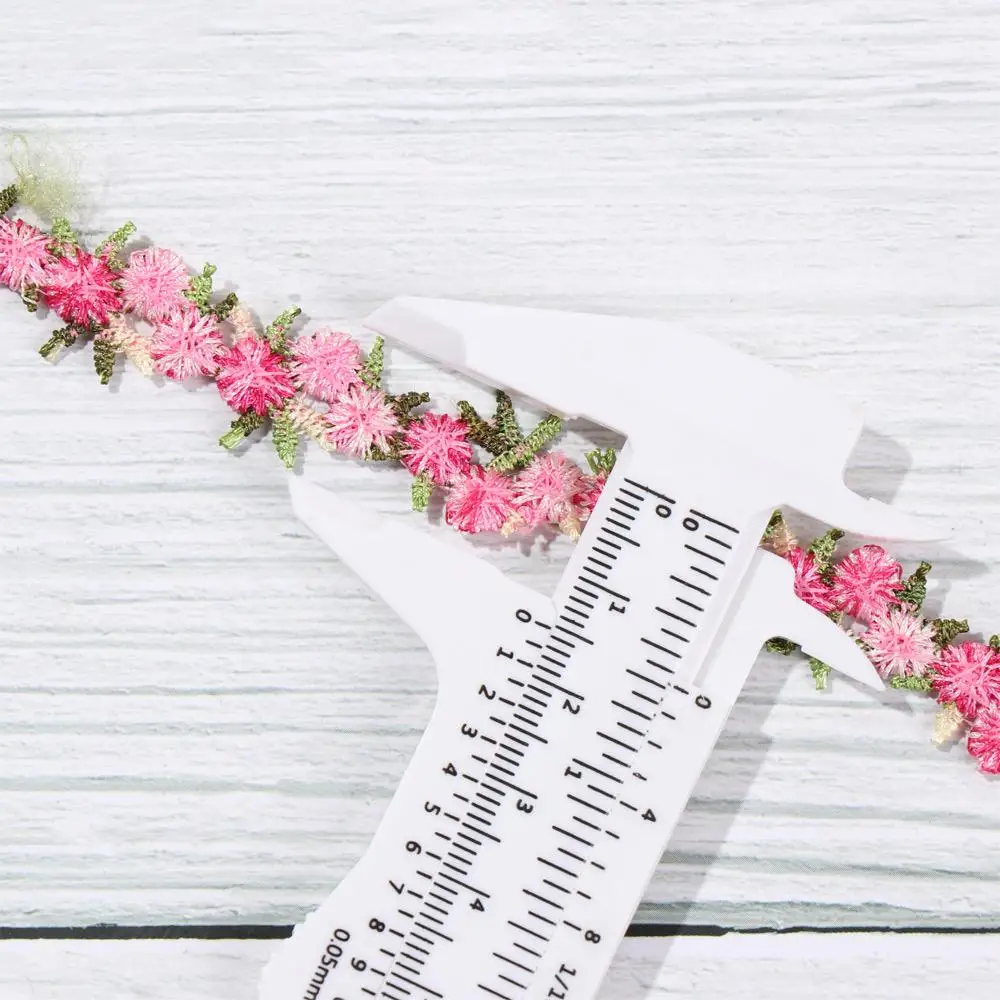 Clothes Accessories Wedding Dress Polyester Ribbons Fabric Trim Flower Lace Trim Water soluble Embroidered