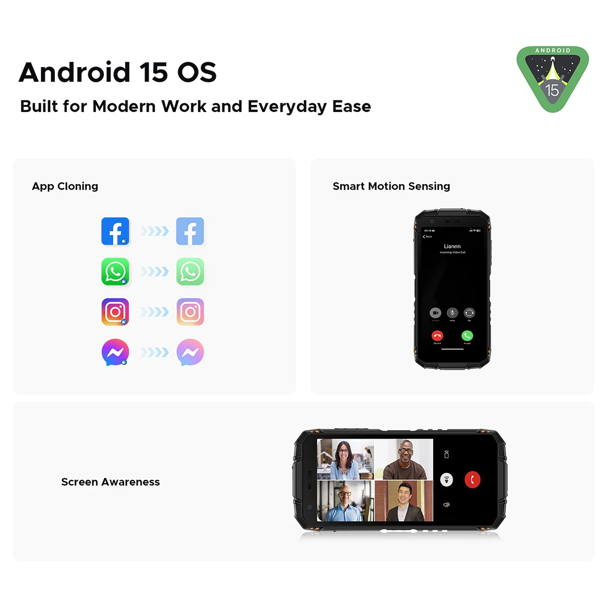 2025 NEW DOOGEE Fire 3 Ultra Rugged Smartphon 5G 5.5" HD 24GB RAM 256GB ROM Cell Phone 8350mAh Android 15 NFC Telephone Portable - Image 6