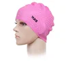 New Silicone Swimming Cap Unisex Flexible Waterproof Adult Waterdrop Swimming Head Cover Protect Ear Pool Bath Cap Badmuts 5