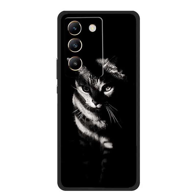 Black Silicone Soft Phone Case - Durable and Stylish Back Cover  Bag