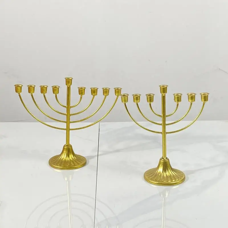Elegant Vintage Hanukkah Menorah Candle Holder