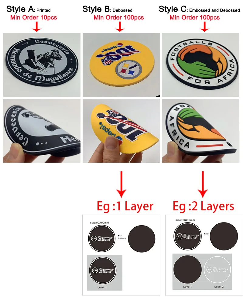 Silicone Coaster Sets, Custom Logo Print, Drink Holder, Rubber Cup, Soft PVC, Promotional Gifts 1 S802c1d6ff8a54a8ba469a19f209a60aaU