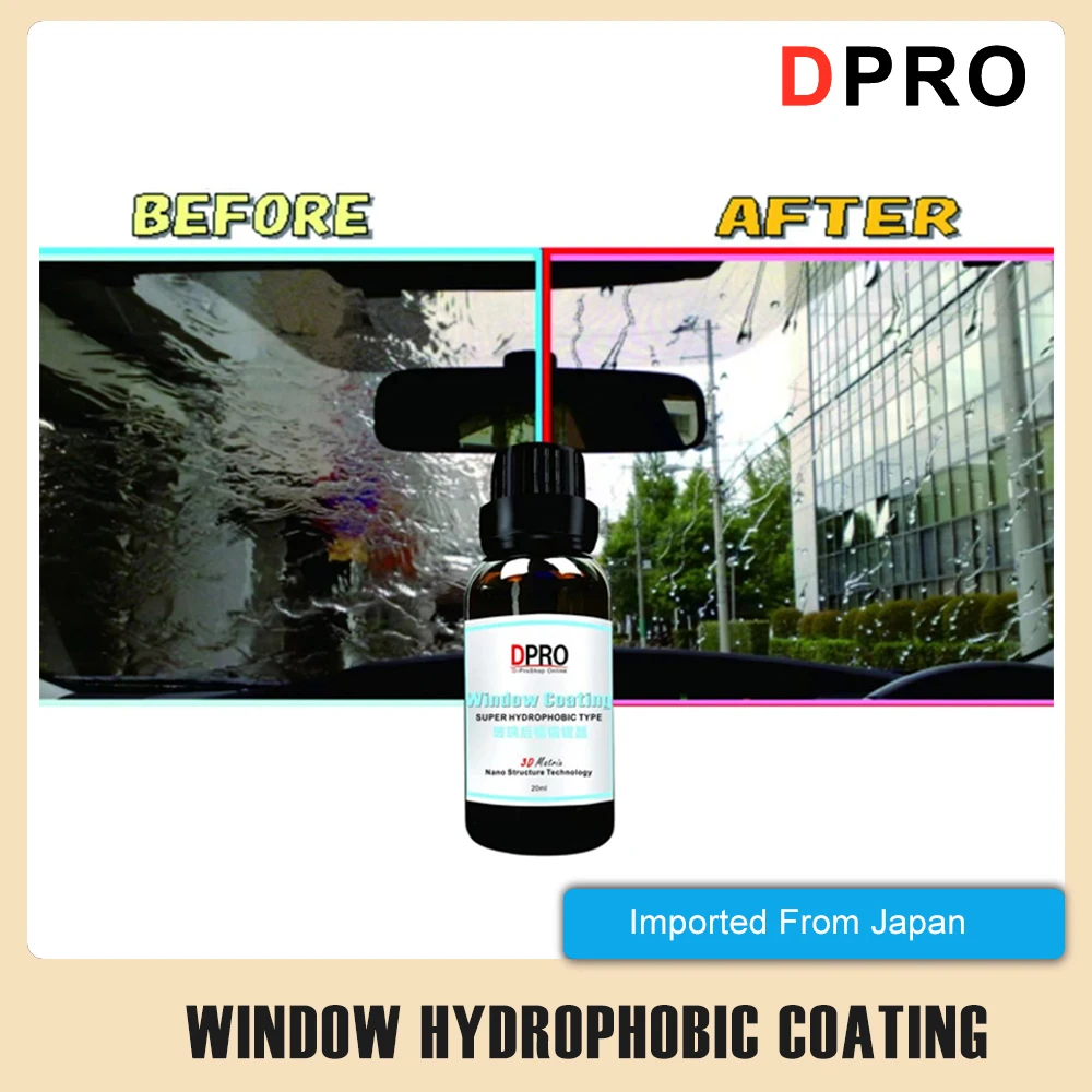 DPRO Rainproof Glass Liquid Windshield Rearview Coat Water Repellent Ceramic Coating Hydrophobic Paint Anti-rain Auto detail car coating spray car coating agent