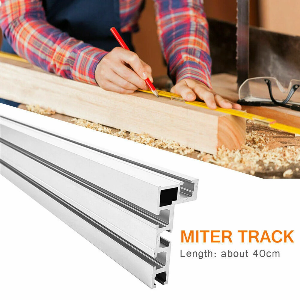

Aluminium 75 Type Miter Track T-Slot T-track Backer Sliding Brackets 400mm 15in Home Tool For Amateur DIYers Or Carpenters Woodw