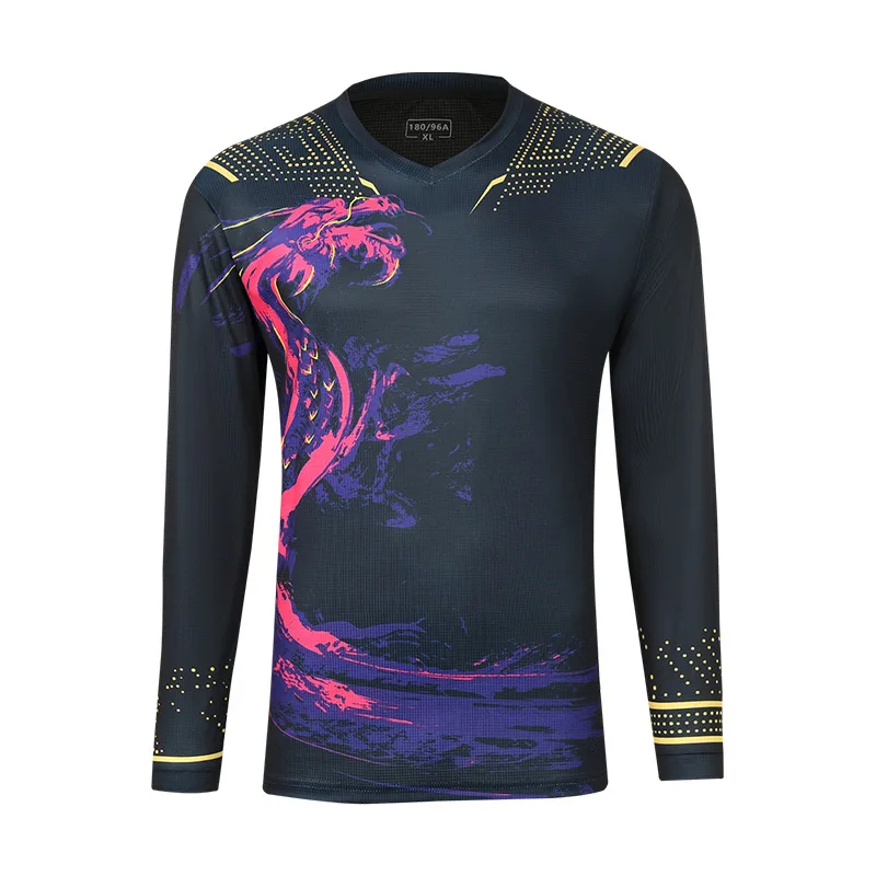 Table Tennis Adult Child Men Women Team Suits Sportswear Games Transport Autumn Winter Long Sleeved Jerseys Pants Badminton Set