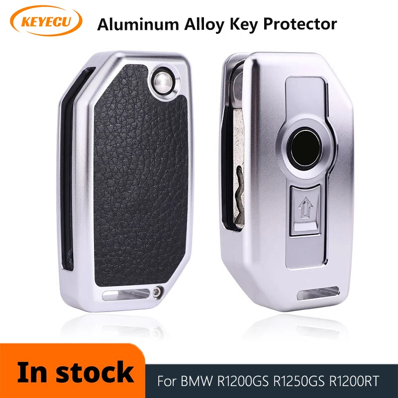 

KEYECU Aluminium Alloy Remote Key Case Cover Holder Protector for BMW R1200GS R1250GS R1200RT K1600 GTGTL F850 750GS
