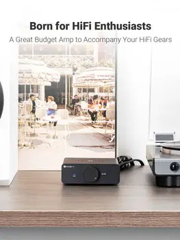 Fosi Amplificatore di potenza audio stereo 300W x2 TPA3255 Classe D Mini amplificatore per altoparlanti Amplificatore audio a 2 canali per libreria passiva 1