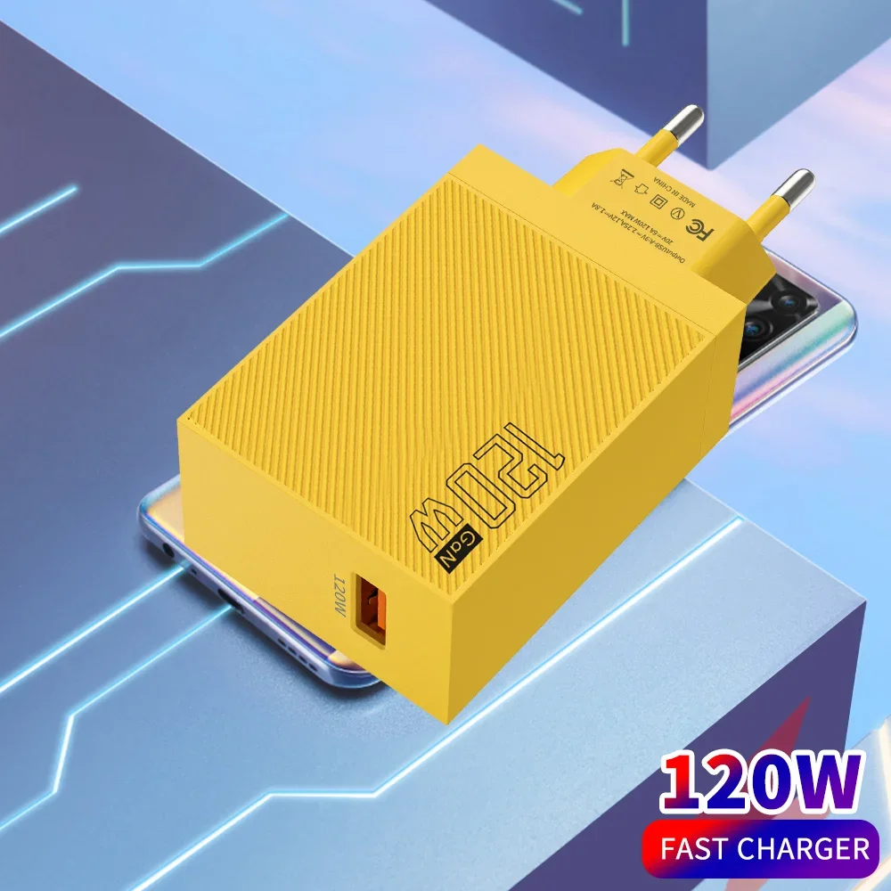 120W USB GaN Charger EU/US Plug QC3.0 Universal Quick Fast Charging Mobile Phone USB Wall Adapter for Oneplus Huawei Xiaomi 15 2 120W USB GaN Charger EU/US Plug QC3.0 Universal Quick Fast Charging Mobile Phone USB Wall Adapter for Oneplus Huawei Xiaomi 15 – Bild 2