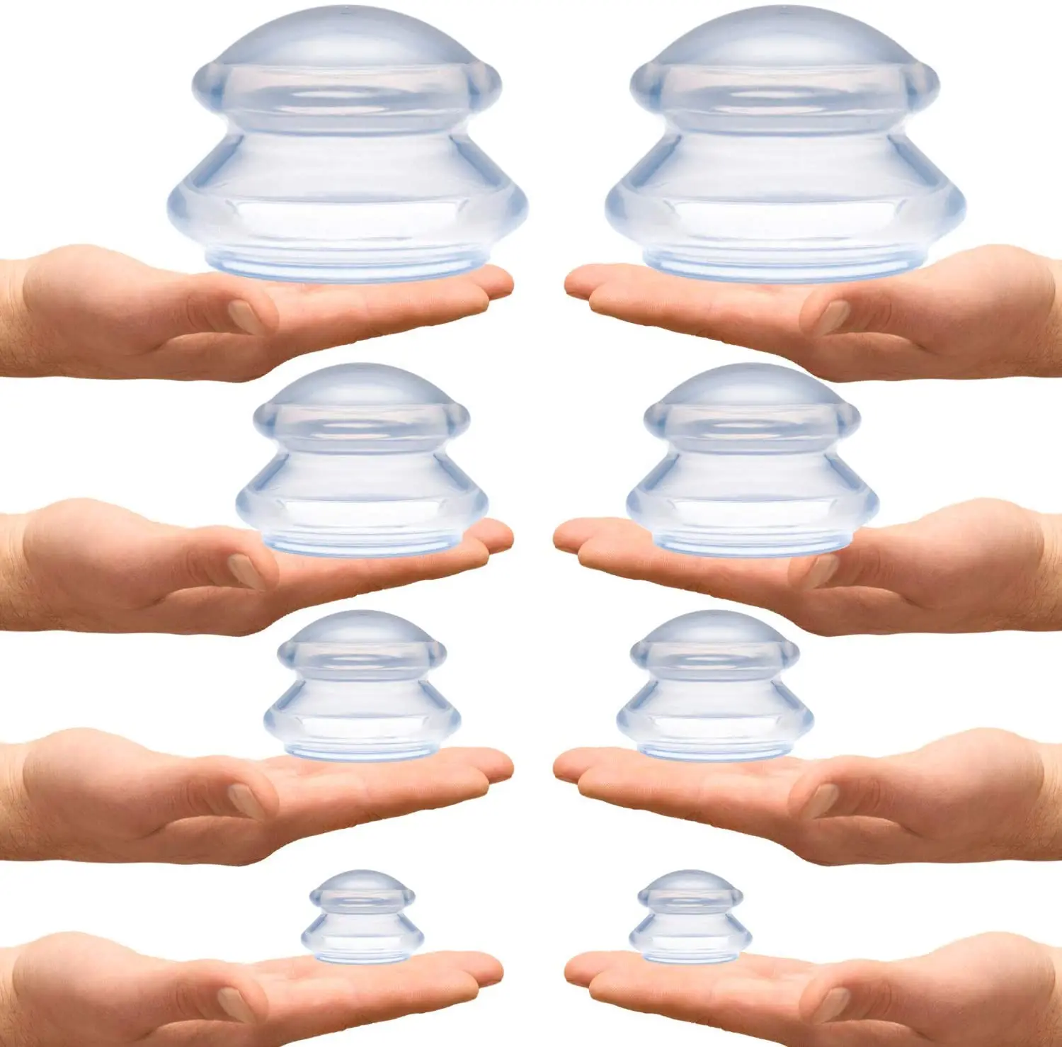 Anti-cellulite Silicone Suction Cup Ventosas Massage Body Cups Vacuum Cupping Therapy Set Masajeador Face Sucker Slimming Jars 3