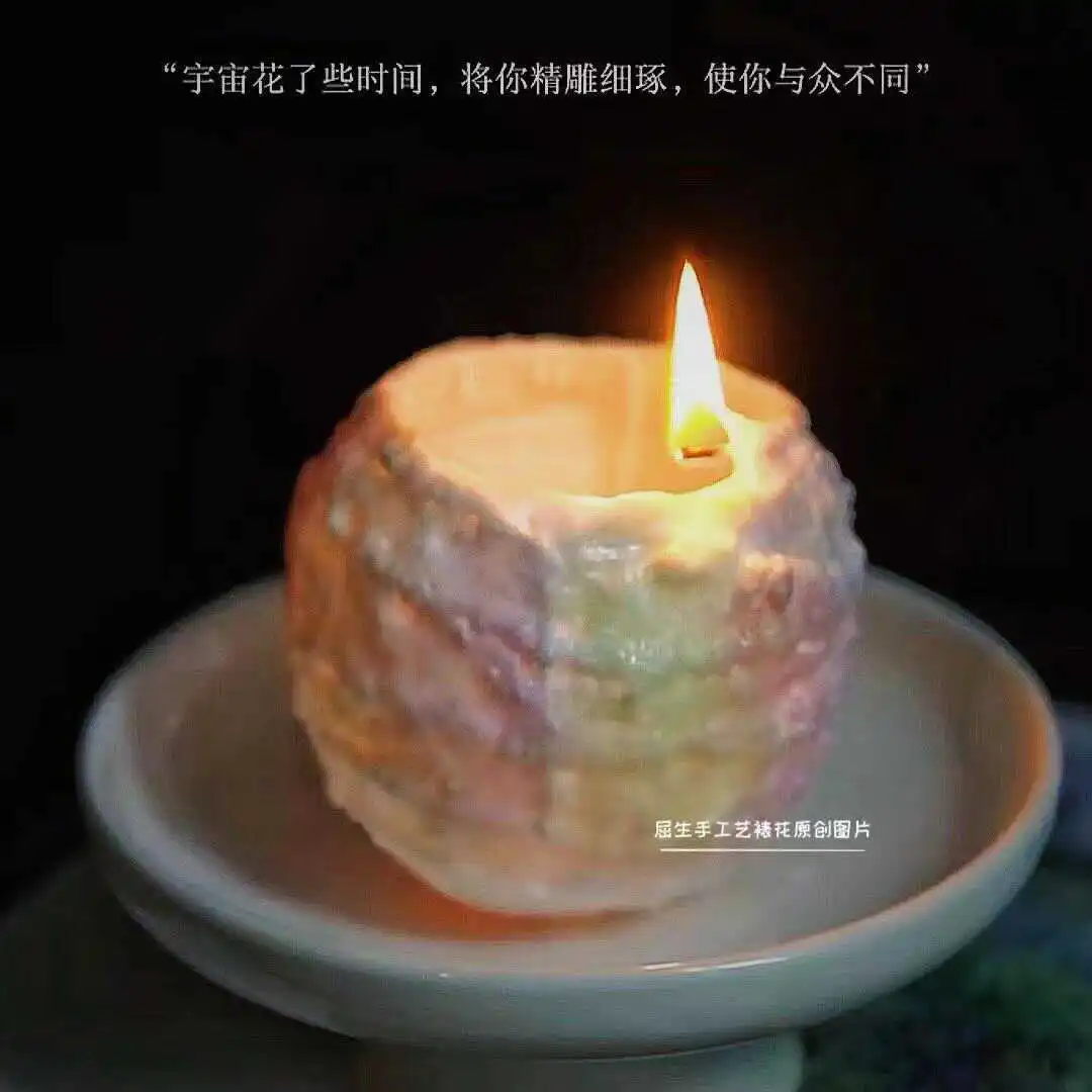 2025 새로운 수제 회전 행성 아로마 테라피 양초 크리 에이 티브 문 선물