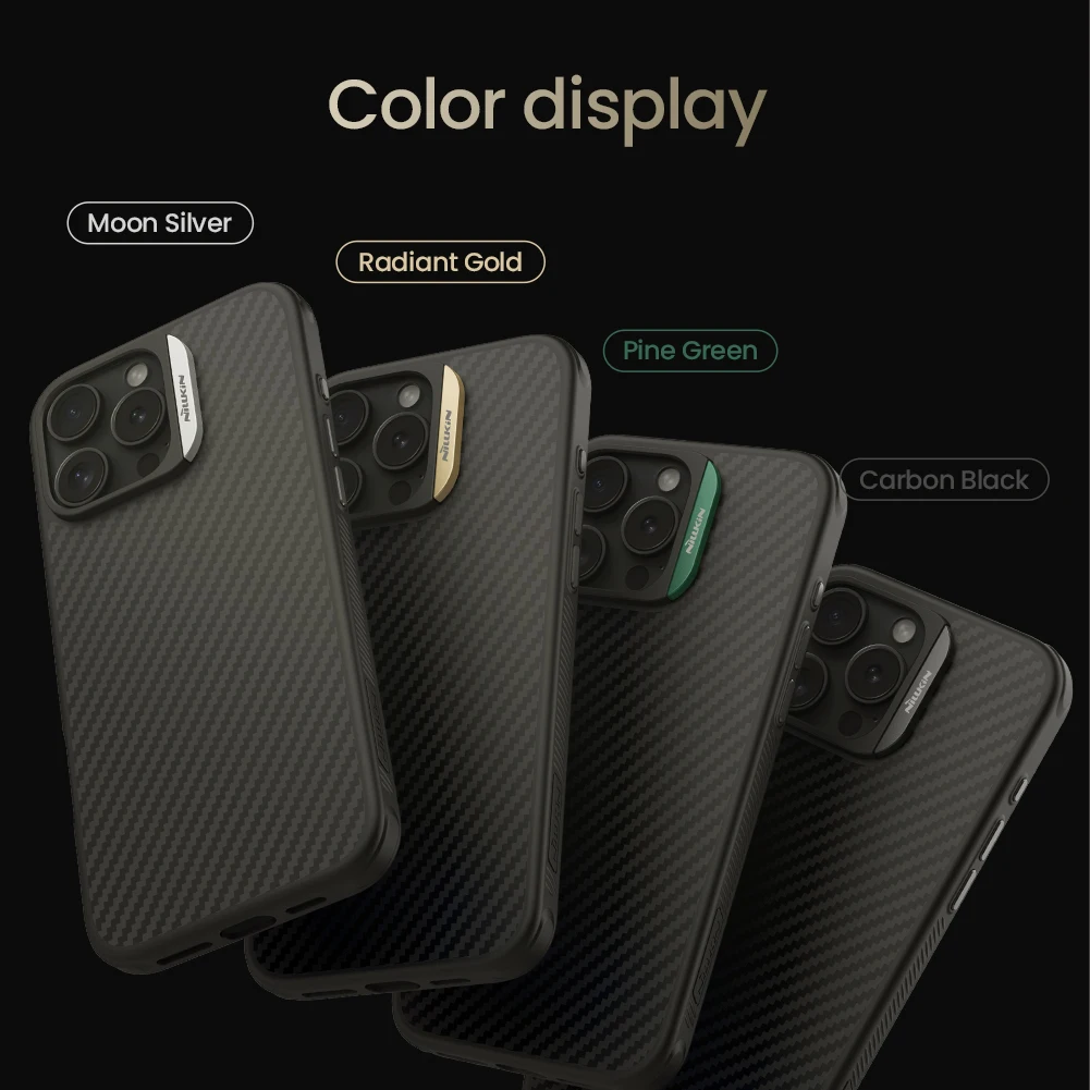 NILLKIN Aramid Fiber Weave & Light Artistry Case with Enhanced MagSafe and Shockproof Military Protection
