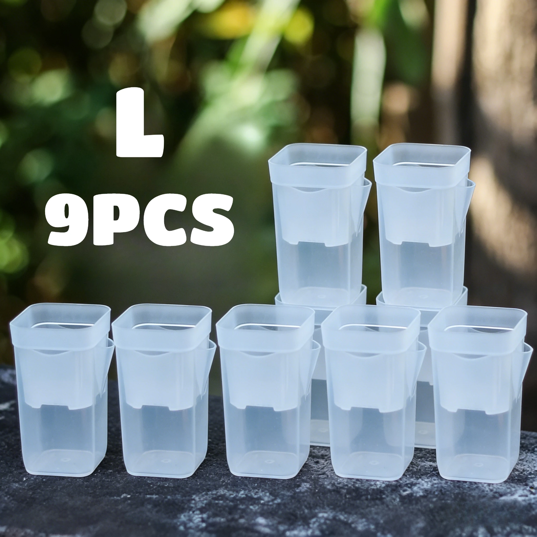 15-Piece Translucent Self-Watering Seedling Planters with Reservoir