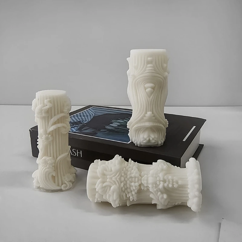 

Гибкие силиконовые формы. Изогнутые формы для свечей в форме колонн. Легкие формы для демонтажа.