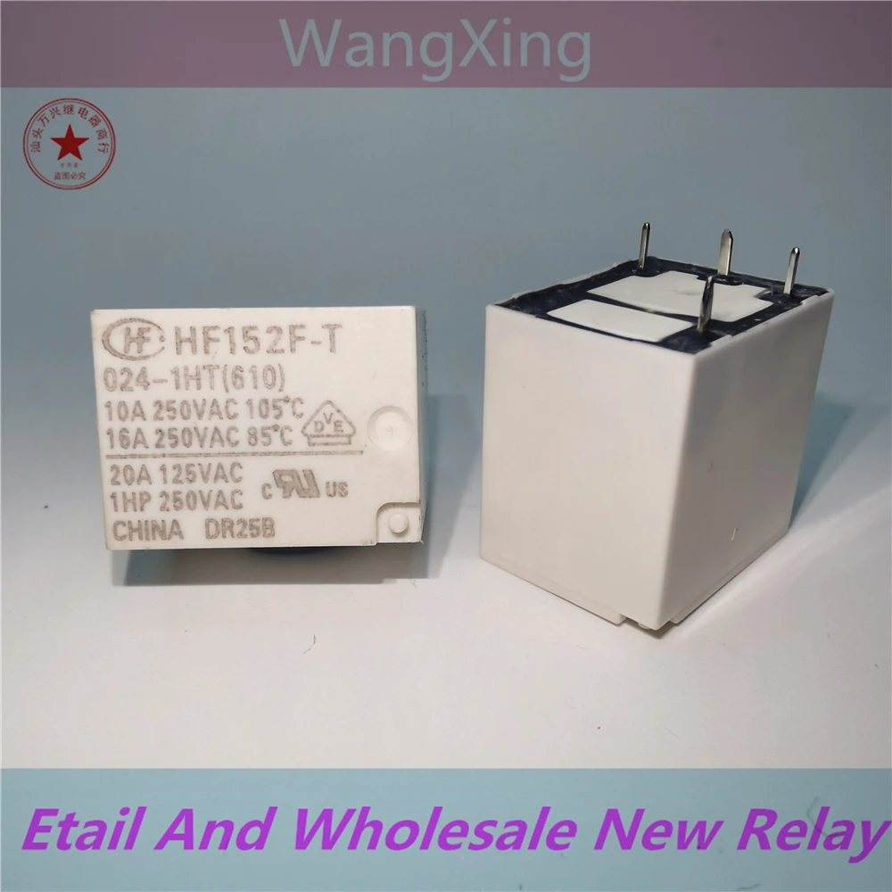 

HF152F-T 024-1HT(610) Реле электромагнитной мощности с 4 контактами