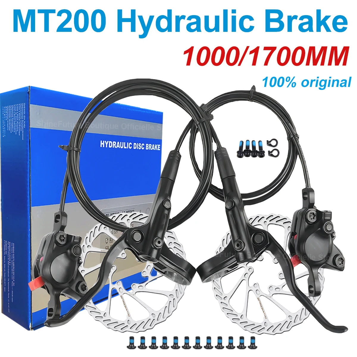 MT200BikeHydraulicBrake10001700MMForShimanoBrakeMTBHydraulic