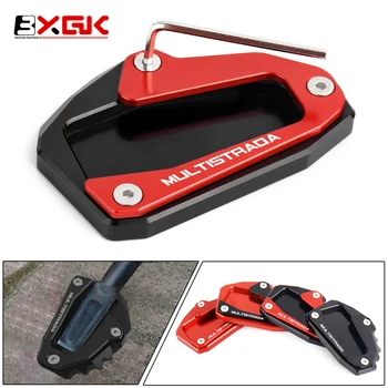 Moto Cavalletto Cavalletto Laterale Estensione Pad Piastra di Supporto Per Ducati Multistrada 950 1100 1200 1200S/GT 1260 S V4S V4 V2 V2S