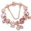 BAOPON-Bracelets à breloques coeur d'amour pour femme, perles Marano bricolage, bracelet fin, bijoux de mariage pour femme, amoureux, 2024