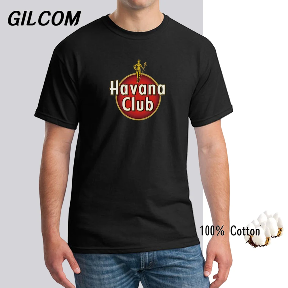 

Men's Cotton T-shirt Havana Club Clothing Casual Fashion Streetwear Summer Tops Your Design Logo Text Unisex Tees