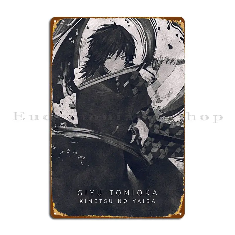 

Giyu Metal Plaque Poster Bar Kitchen Wall Plaque Character Garage Tin Sign Poster