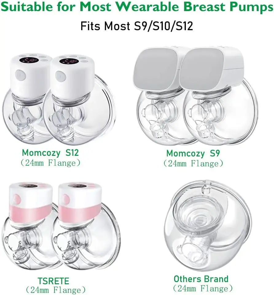 Duckbill Valve and Silicone Diaphragm Compatible Momcozy S12 PRO/S9 PRO/XIMYRA S12 Wearable Breast Pump Accessories