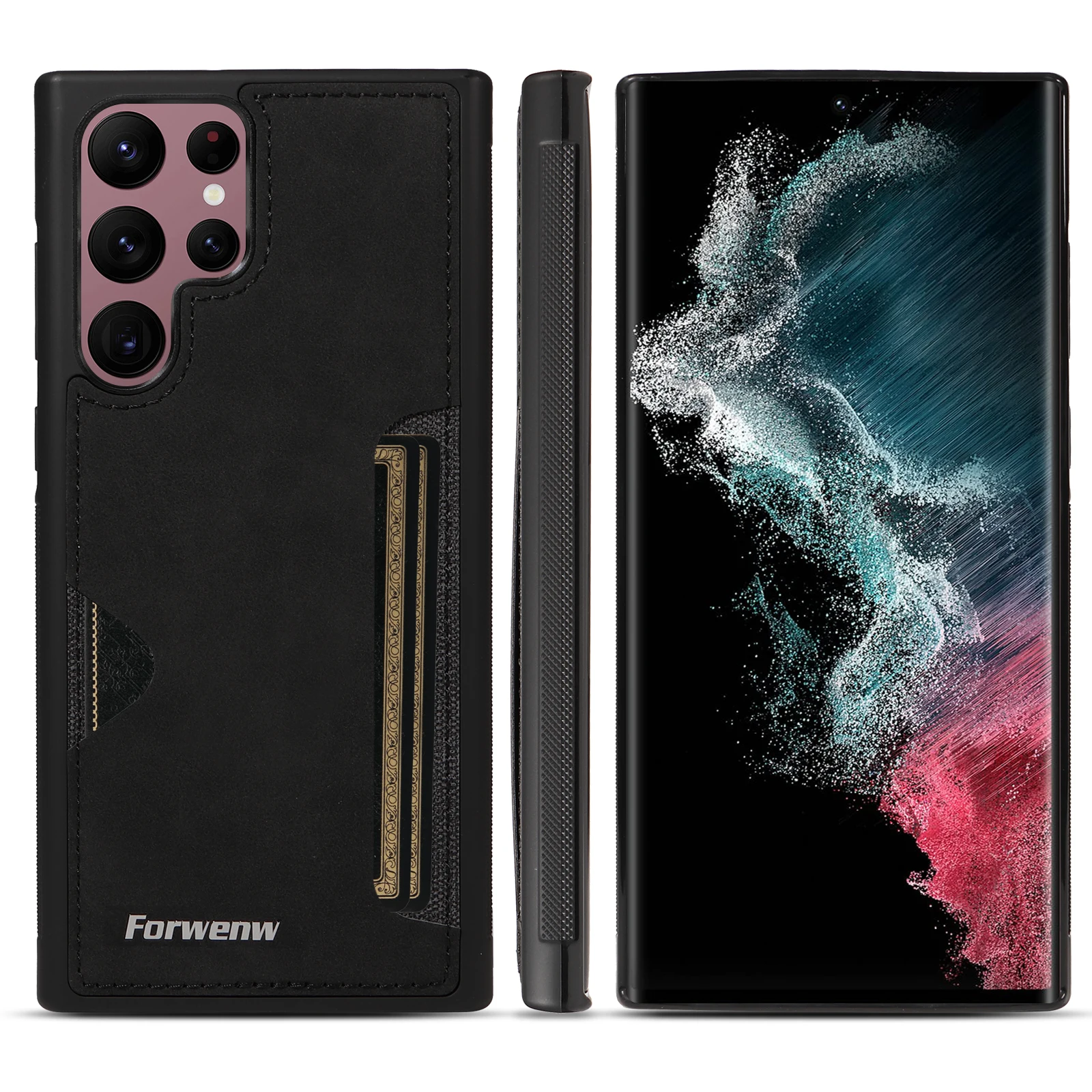 Luxury Retro Leather Phone Case with Cardholder Slot