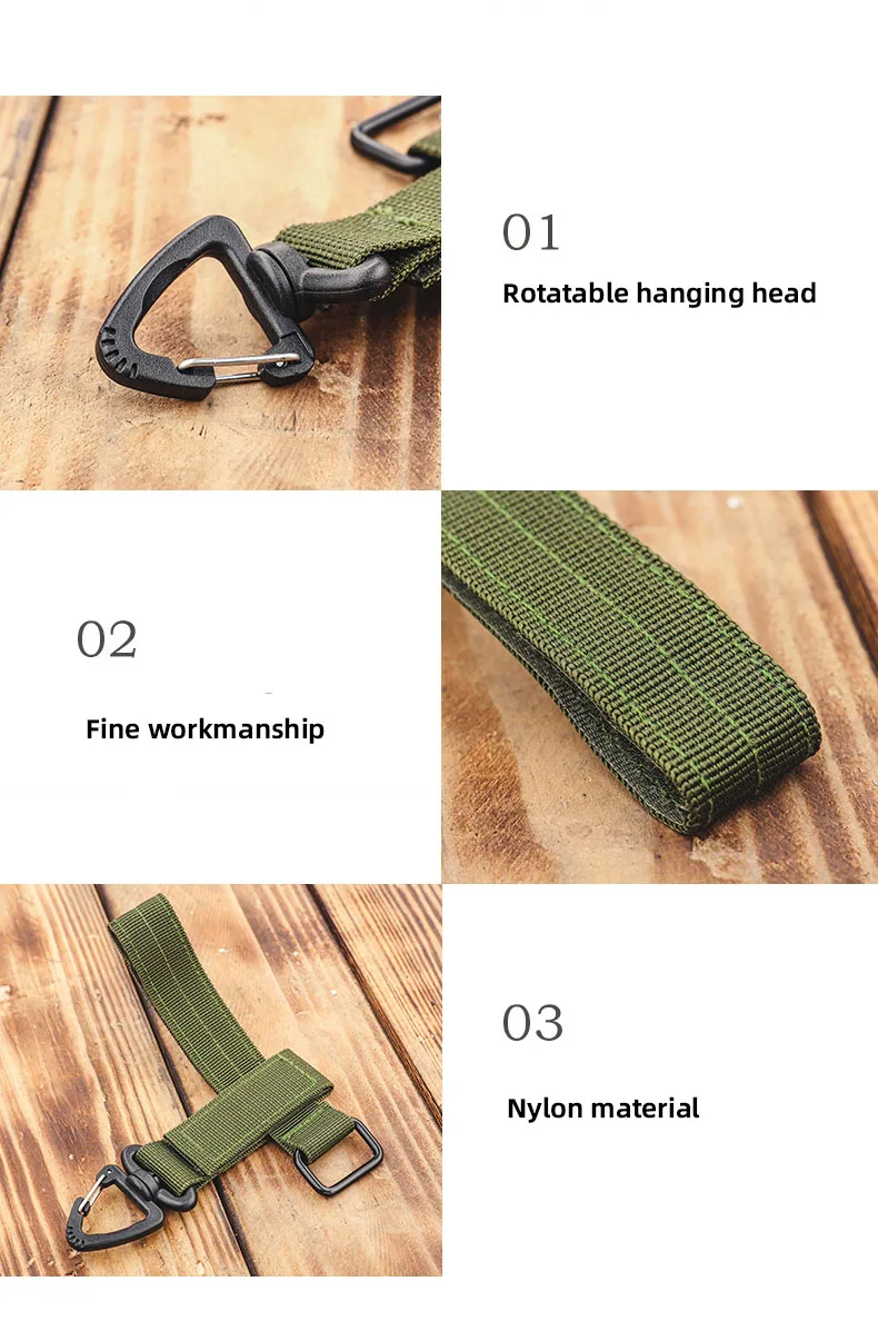 1/3/5 stücke Outdoor Schlüsselbund Taktische Getriebe Clip Keeper Beutel Gürtel Schlüsselbund Gurtband Handschuhe Seil Halter Militär Molle haken – Detail 6