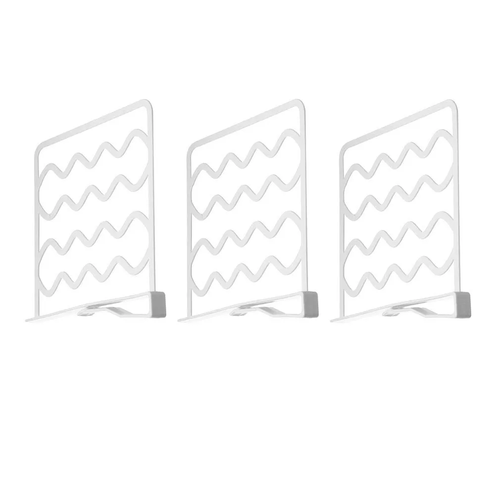 3개의 프리미엄 플라스틱 옷장 선반 디바이더, 클립 디자인으로 간편하게 설치 가능, 옷장/옷장 정리용 선반 정리대