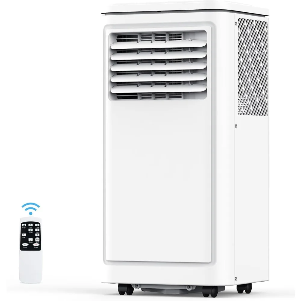 TU Portable Air Conditioner，3 modes Portable AC, Fan, and Dehumidifier with Remote Control, 24H Timer, 2 Speeds fo