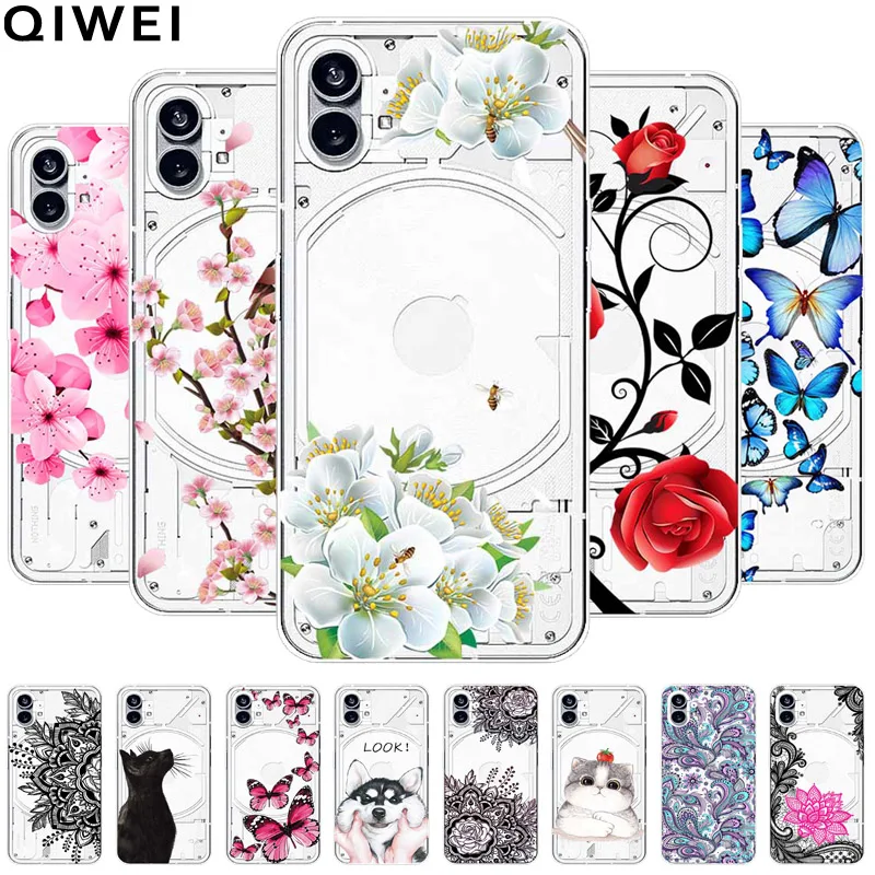 Silicone Soft Cute Transparent Protective Case - Clear TPU Cover