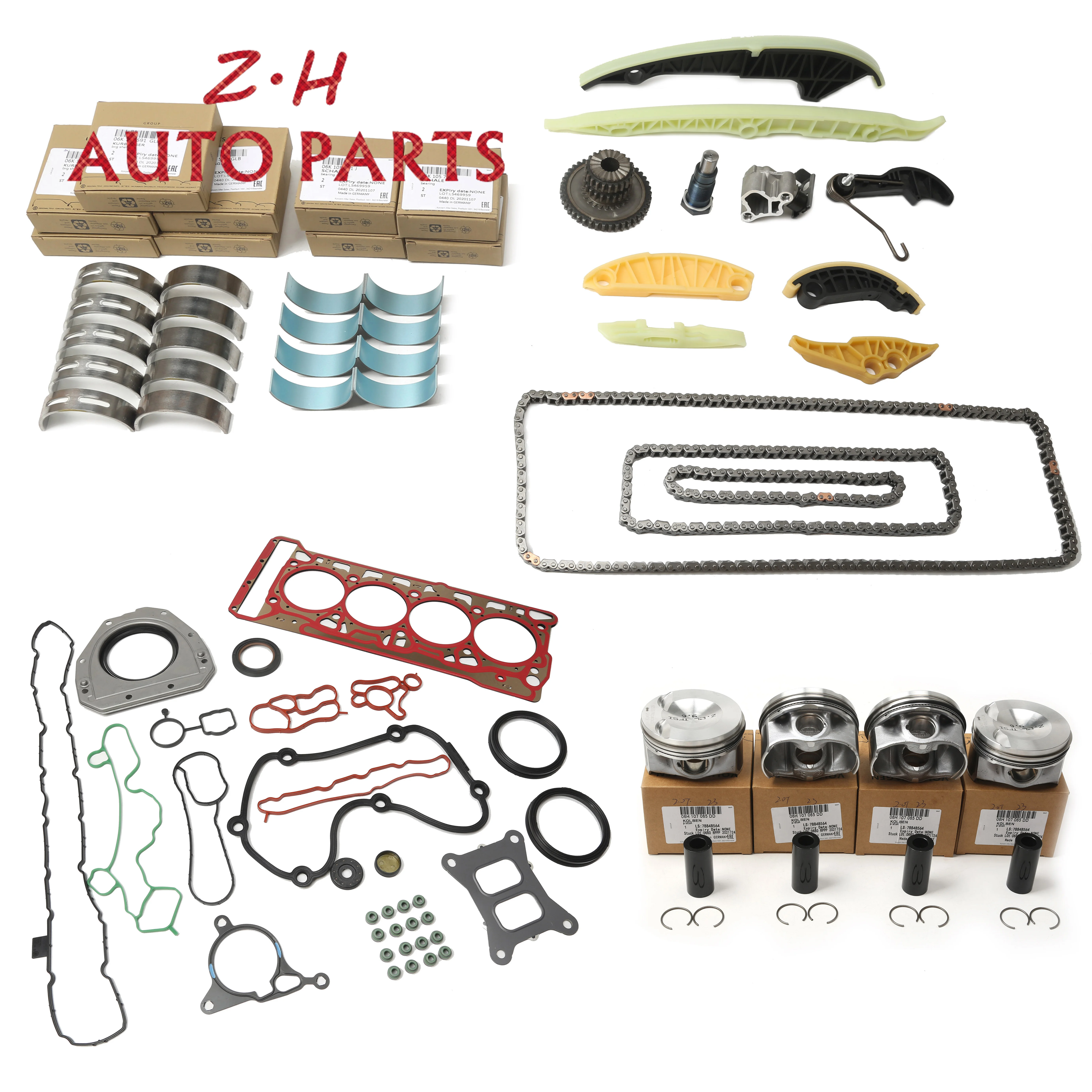 06H 198 151 C Kit Revisione Motore Kit Catena Distribuzione Pistone Modificato Per Audi A4 A5 Q5 Q7 Tts Vw Passat Tiguan Golf Scirocco 2.0T