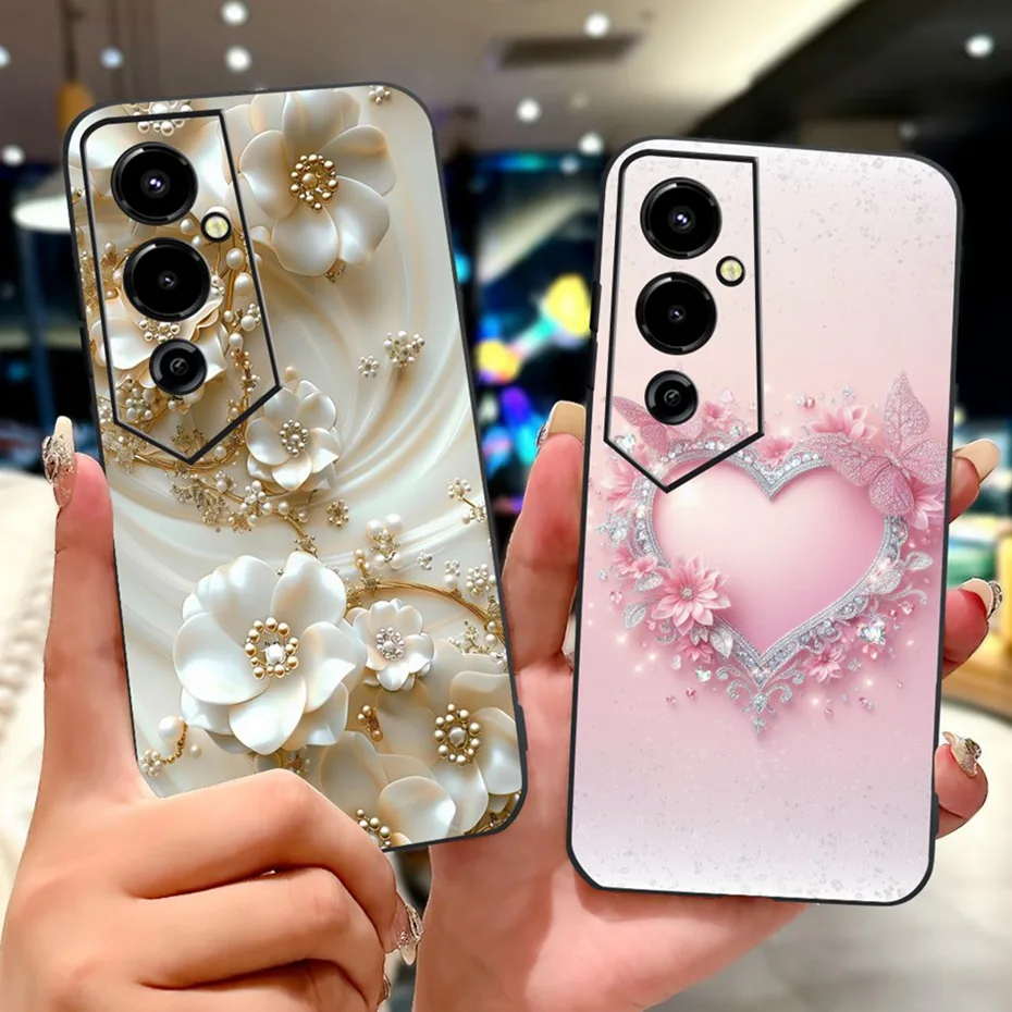 Sleek Black Silicone Soft Phone Case with Enhanced Bumpers