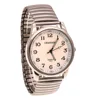 chaoyada Old Men Women Couples Watches Flexible Elastic Strap Simple Large Digital Stainless Steel Electronic Wristwatches 1