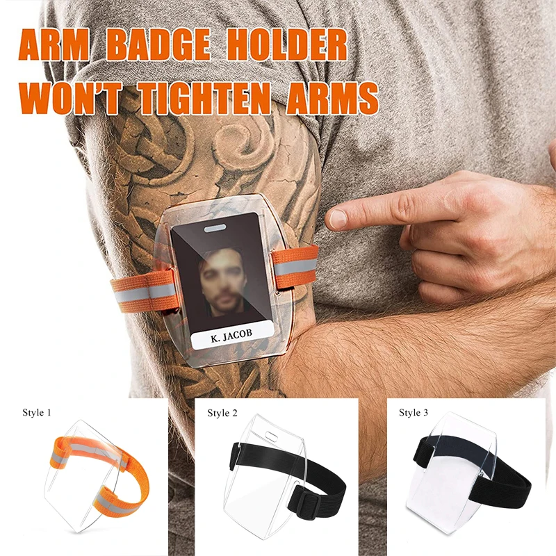 

Водонепроницаемый чехол из ПВХ для карт, эластичная сумка для карт, регулируемый бейдж для удостоверения личности, удобный браслет на руку, светоотражающий идентификатор, Новинка