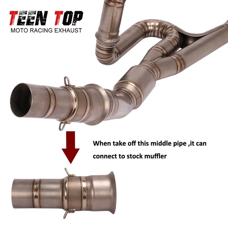 For KTM Super Duke 1050 1090 1190 1290 ADV 2013-2019 51mm Motorcycle Exhaust Escape Modify Connect Middle Tube Link Pipe Elbow - Image 2