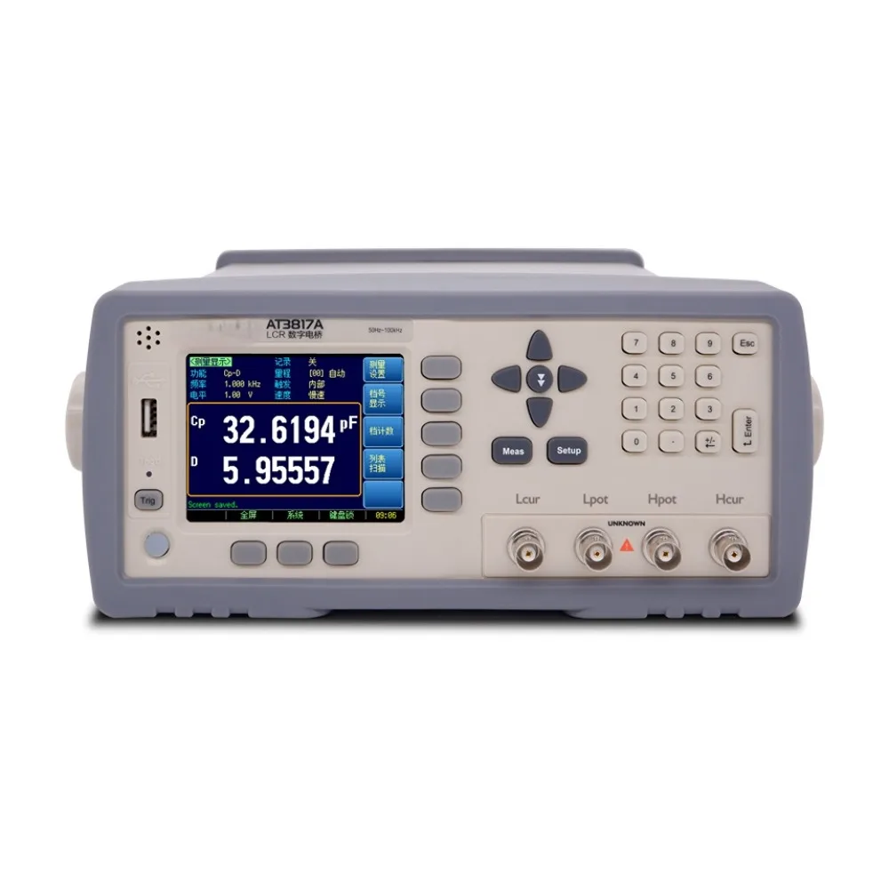 

AT3817A 10Hz-100kHz 0.01V-0.02V 0.05% ACCURACY ENHANCED HANDLER PORT LCR DIGITAL METER