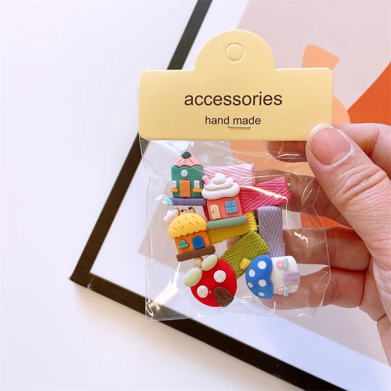 5 teile/satz süße Baby Mädchen Haars pangen Herz Mini haarspangen mädchen Blume haarspange Prinzessin haarklammer haarschmuck mädchen – Detail 5