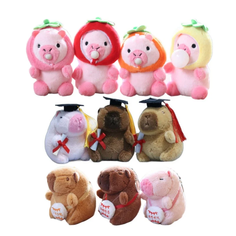 Llavero De Peluche Capybara Pequeño Colgante Decorativo Llavero De Peluche Capybara Pequeño Colgante Decorativo