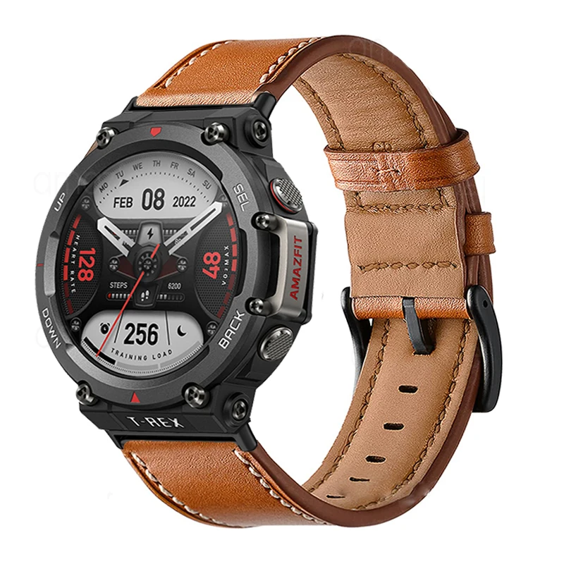 Cinturino Per Orologio Per Amazfit T Rex 2 Pro Cinturino Intelligente Bracciale In Vera Pelle Per Huami Amazfit T Rex Pro Cinturino Di Ricambio Per Ci