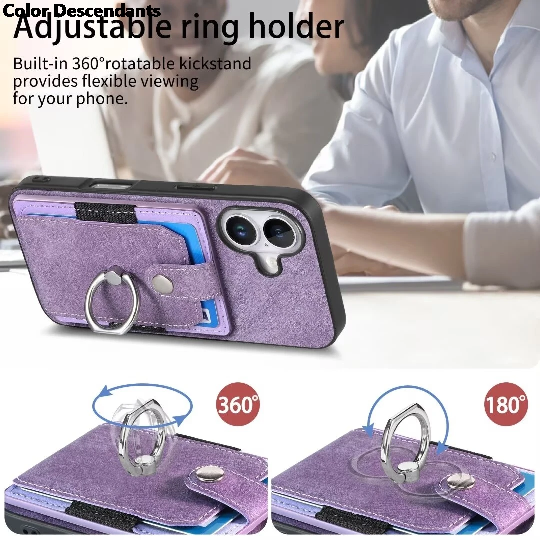 Luxury Leather Back Cover Case with Card Holder