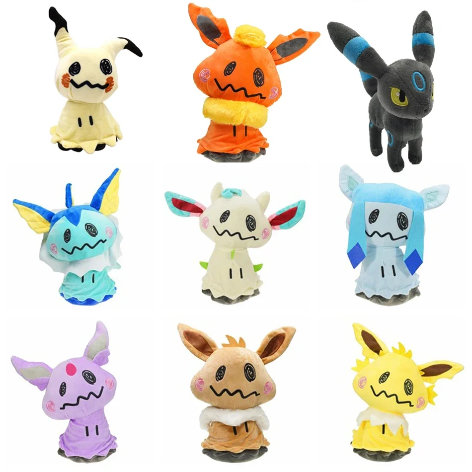 

Mimikyu плюшевая игрушка Eevee, мягкая кукла, Покемон, Flareon, Vaporeon, Jolteon, зеркаon, Umbreon, глялеон, Leafeon, сильвеон, подарки для детей