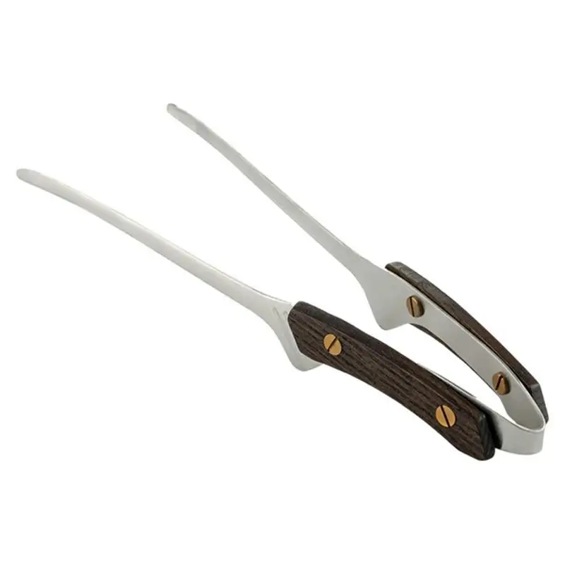 

Товар 304 дюйма, Нескользящие щипцы для стейка с деревянной ручкой с защитой от ожогов, кухонные принадлежности, кухонные аксессуары